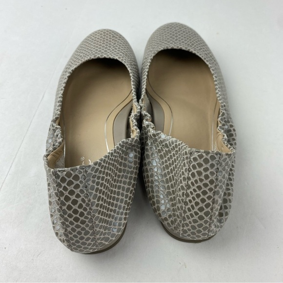 Vionic Womens 7 Alexa Ballet Flat Tan Lizard Leather Slip Ons - Picture 2 of 6